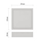 Preview: Emos LED Anbauleuchte, Deckenleuchte Nexxo 12,5W CCT warm-/neutralweiss 3000K/3500K/4000K Weiß Stahl 17x17cm ZM6133