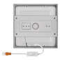 Preview: Emos LED Anbauleuchte, Deckenleuchte Nexxo 12,5W CCT warm-/neutralweiss 3000K/3500K/4000K Weiß Stahl 17x17cm ZM6133