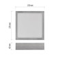 Preview: Emos LED Anbauleuchte, Deckenleuchte Nexxo 12,5W CCT warm-/neutralweiss 3000K/3500K/4000K Nickel poliert Stahl 17x17cm ZM6233