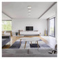 Preview: Emos LED Anbauleuchte, Deckenleuchte Nexxo 12,5W CCT warm-/neutralweiss 3000K/3500K/4000K Nickel poliert Stahl 17x17cm ZM6233