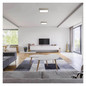 Preview: Emos LED Anbauleuchte, Deckenleuchte Nexxo 21W CCT warm-/neutralweiss 3000K/3500K/4000K Nickel poliert Stahl 22,5x22,5cm ZM6243