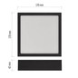 Preview: Emos LED Anbauleuchte, Deckenleuchte Nexxo 12,5W CCT warm-/neutralweiss 3000K/3500K/4000K Schwarz Stahl 17x17cm ZM6333