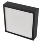 Preview: Emos LED Anbauleuchte, Deckenleuchte Nexxo 12,5W CCT warm-/neutralweiss 3000K/3500K/4000K Schwarz Stahl 17x17cm ZM6333