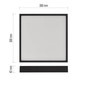 Preview: Emos LED Anbauleuchte, Deckenleuchte Nexxo 28,5W CCT warm-/neutralweiss 3000K/3500K/4000K Schwarz Stahl 30x30cm ZM6353