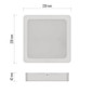 Preview: Emos LED Panel Rubic 24W neutralweiss 4000K Weiß 22x22cm ZM6452