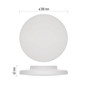 Preview: Emos LED Anbauleuchte, Deckenleuchte Dioni 15W CCT warm-/neutral-/tageslichtweiss 3000K/4000K/5700K IP55 Weiß Ø28cm ZM7150