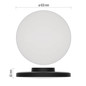 Preview: Emos LED Anbauleuchte, Deckenleuchte Dioni 32W CCT warm-/neutral-/tageslichtweiss 3000K/4000K/5700K IP55 Schwarz Ø41cm ZM7155