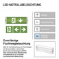 Preview: Emos LED Notleuchte Nessi 3W tageslichtweiss 6500K Akku IP65 Weiß 35x11cm ZN1110