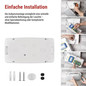 Preview: Emos LED Notleuchte Nessi 10W einstellbar tageslichtweiss 6500K Akku IP66 Weiß 32x17cm ZN1120