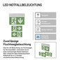 Preview: Emos LED Notleuchte Cessi 3W neutralweiss 5000K Akku Weiß 31,5x22cm ZN1210