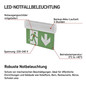 Preview: Emos LED Notleuchte Cessi 3W neutralweiss 5000K Akku Weiß 31,5x22cm ZN1210