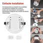 Preview: Emos LED Notleuchte Orsu 6W neutralweiss 5000K Akku Weiß Ø14cm ZN1320