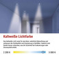 Preview: Emos LED Notleuchte Orsu 6W neutralweiss 5000K Akku Weiß Ø14cm ZN1320