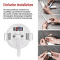 Preview: Emos LED Notleuchte Orsu 1W tageslichtweiss 6500K Akku Weiß Ø5cm ZN1330