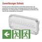Preview: Emos LED Notleuchte Nessi 3W tageslichtweiss 6500K Akku IP66 Weiß 25x12cm ZN2120