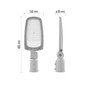 Preview: Emos LED Straßenleuchte Solis 50W neutralweiss 4000K IP65 Grau Aluminium 41x15cm ZO0504