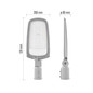 Preview: Emos LED Straßenleuchte Solis 70W neutralweiss 4000K IP65 Grau Aluminium 51,5x17,5cm ZO0704