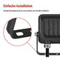 Preview: Emos LED Fluter Glaro 10W neutralweiss 4000K IP65 Schwarz Aluminium ZS2214B