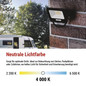 Preview: Emos LED Fluter Glaro 10W neutralweiss 4000K IP65 Schwarz Aluminium ZS2214B