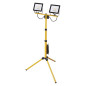 Preview: Emos LED Fluter Set mit Stativ Hobby Slim 2x 30W neutralweiss 4000K IP65 Schwarz Gelb Aluminium 86x86cm ZS2231.2