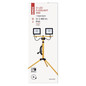 Preview: Emos LED Fluter Set mit Stativ Hobby Slim 2x 30W neutralweiss 4000K IP65 Schwarz Gelb Aluminium 86x86cm ZS2231.2