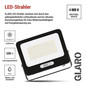 Preview: Emos LED Fluter Glaro 100W neutralweiss 4000K IP65 Schwarz Aluminium 24x20cm ZS2254B