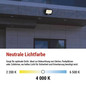 Preview: Emos LED Fluter Glaro 100W neutralweiss 4000K IP65 Schwarz Aluminium 24x20cm ZS2254B