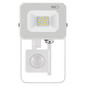 Preview: Emos LED Fluter mit Bewegungsmelder Simpo 10W neutralweiss 4000K IP44 Weiß Aluminium ZS2313W