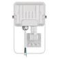 Preview: Emos LED Fluter mit Bewegungsmelder Simpo 10W neutralweiss 4000K IP44 Weiß Aluminium ZS2313W
