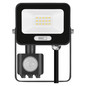 Preview: Emos LED Fluter mit Bewegungsmelder Glaro 10W neutralweiss 4000K IP54 Schwarz Aluminium 10,5x13cm ZS2314B
