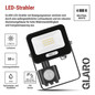 Preview: Emos LED Fluter mit Bewegungsmelder Glaro 10W neutralweiss 4000K IP54 Schwarz Aluminium 10,5x13cm ZS2314B