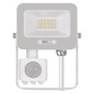 Preview: Emos LED Fluter mit Bewegungsmelder Glaro 10W neutralweiss 4000K IP54 Weiß Aluminium 10,5x13cm ZS2314W