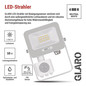 Preview: Emos LED Fluter mit Bewegungsmelder Glaro 10W neutralweiss 4000K IP54 Weiß Aluminium 10,5x13cm ZS2314W