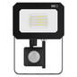 Preview: Emos LED Fluter mit Bewegungsmelder Simpo 20W neutralweiss 4000K IP44 Schwarz Aluminium 11x16cm ZS2323
