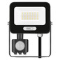 Preview: Emos LED Fluter mit Bewegungsmelder Glaro 20W neutralweiss 4000K IP54 Schwarz Aluminium 12x15cm ZS2324B