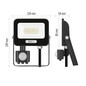 Preview: Emos LED Fluter mit Bewegungsmelder Glaro 20W neutralweiss 4000K IP54 Schwarz Aluminium 12x15cm ZS2324B