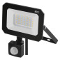 Preview: Emos LED Fluter mit Bewegungsmelder Simpo 30W neutralweiss 4000K IP44 Schwarz Aluminium 14x17,5cm ZS2333