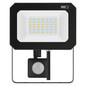Preview: Emos LED Fluter mit Bewegungsmelder Simpo 30W neutralweiss 4000K IP44 Schwarz Aluminium 14x17,5cm ZS2333