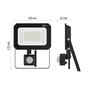 Preview: Emos LED Fluter mit Bewegungsmelder Simpo 30W neutralweiss 4000K IP44 Schwarz Aluminium 14x17,5cm ZS2333