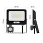 Preview: Emos LED Fluter mit Bewegungsmelder Glaro 30W neutralweiss 4000K IP54 Schwarz Aluminium 16x18cm ZS2334B