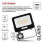 Preview: Emos LED Fluter mit Bewegungsmelder Glaro 30W neutralweiss 4000K IP54 Schwarz Aluminium 16x18cm ZS2334B