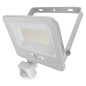 Preview: Emos LED Fluter mit Bewegungsmelder Glaro 30W neutralweiss 4000K IP54 Weiß Aluminium 16x18cm ZS2334W