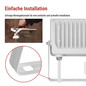 Preview: Emos LED Fluter mit Bewegungsmelder Glaro 30W neutralweiss 4000K IP54 Weiß Aluminium 16x18cm ZS2334W