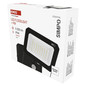 Preview: Emos LED Fluter mit Bewegungsmelder Simpo 50W neutralweiss 4000K IP44 Schwarz Aluminium 18x20cm ZS2343