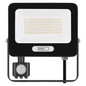 Preview: Emos LED Fluter mit Bewegungsmelder Glaro 50W neutralweiss 4000K IP54 Schwarz Aluminium 19x20cm ZS2344B