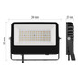 Preview: Emos LED Fluter Aveno 48W neutralweiss 4000K IP66 Schwarz Aluminium 25x18cm ZS2433