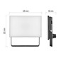 Preview: Emos LED Fluter Tambo 20W neutralweiss 4000K IP65 Schwarz Aluminium 13,5x10cm ZS2522