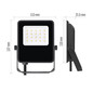 Preview: Emos LED Fluter Visio 20W neutralweiss 4000K IP65 Schwarz Aluminium 14x11cm ZS2523