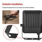 Preview: Emos LED Fluter Visio 20W neutralweiss 4000K IP65 Schwarz Aluminium 14x11cm ZS2523