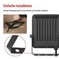 Preview: Emos LED Fluter Visio 30W neutralweiss 4000K IP65 Schwarz Aluminium 16x13,5cm ZS2533